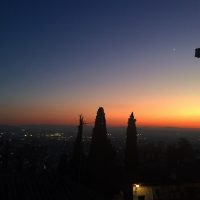 La magia del anochecer en Granada