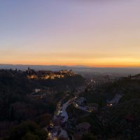 Granada – la puesta de sol